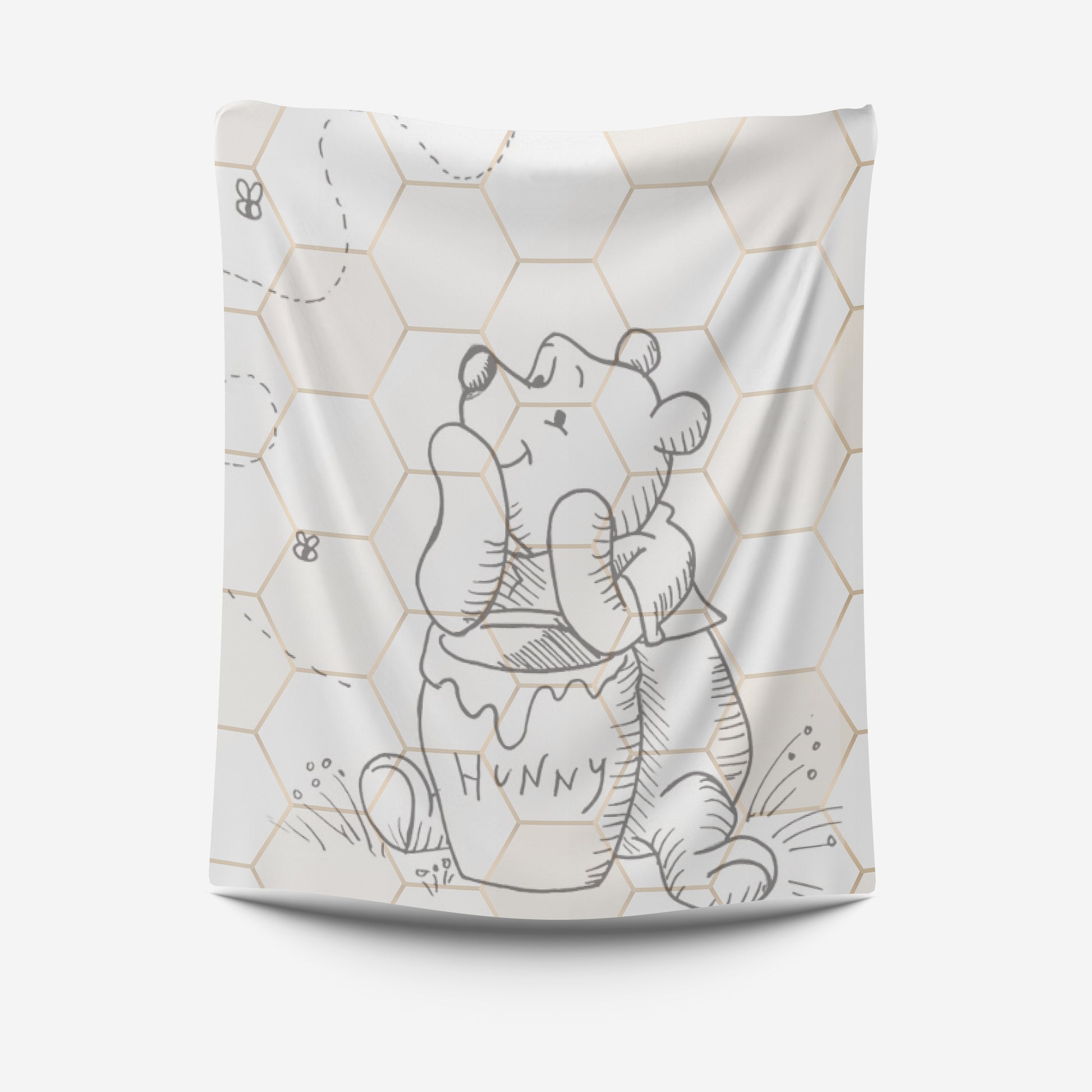 Winnie The Neutral Fleece Blanket image 0