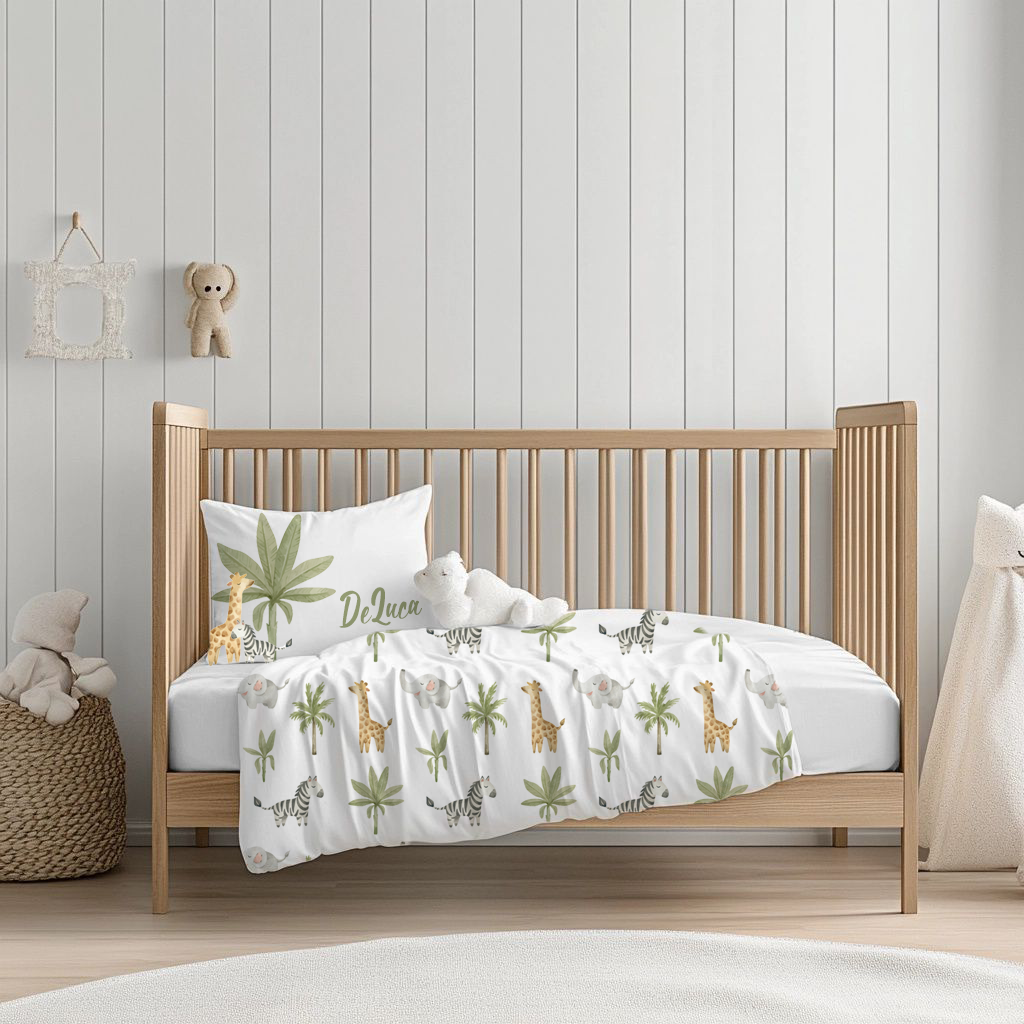 Safari Serenity Collection Baby Duvet Cover image 1