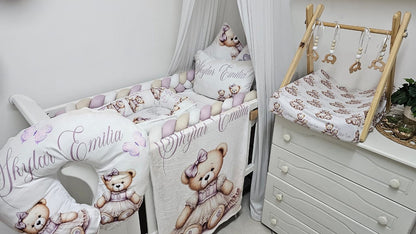 Beary Purple Paradise Fleece Blanket