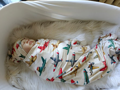 Bomber Boom Swaddle set