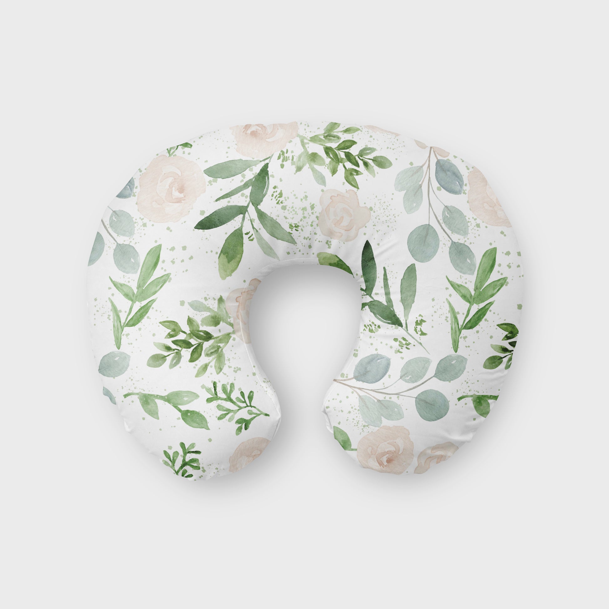 Panda Eucalyptus Rose Boppy Pillow image 0