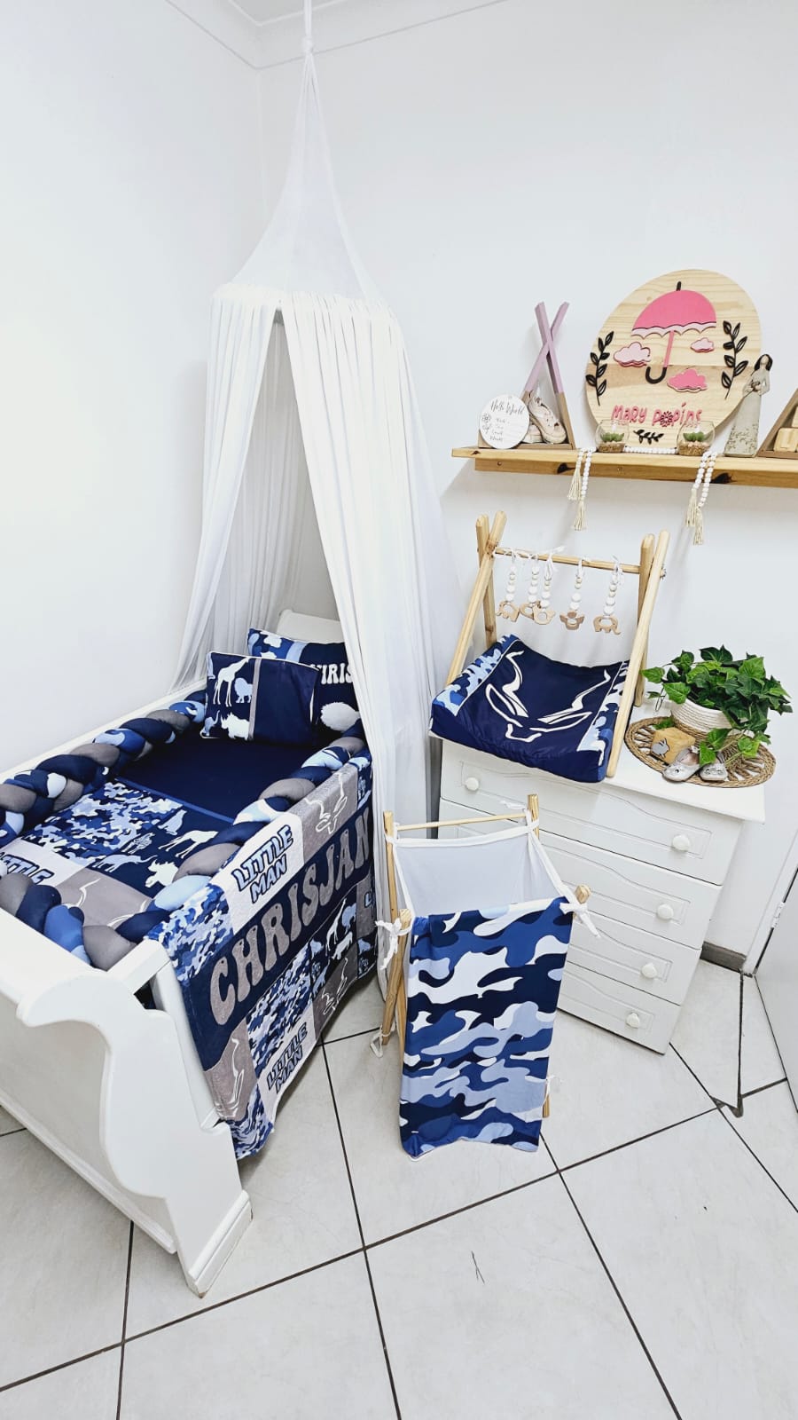 Blue Kudu Safari Camo Fleece Blanket