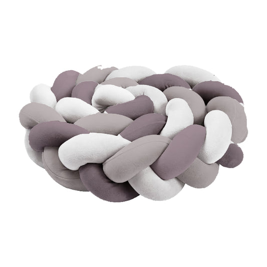 Mauve Purple  Braided Cot Bumper image 0