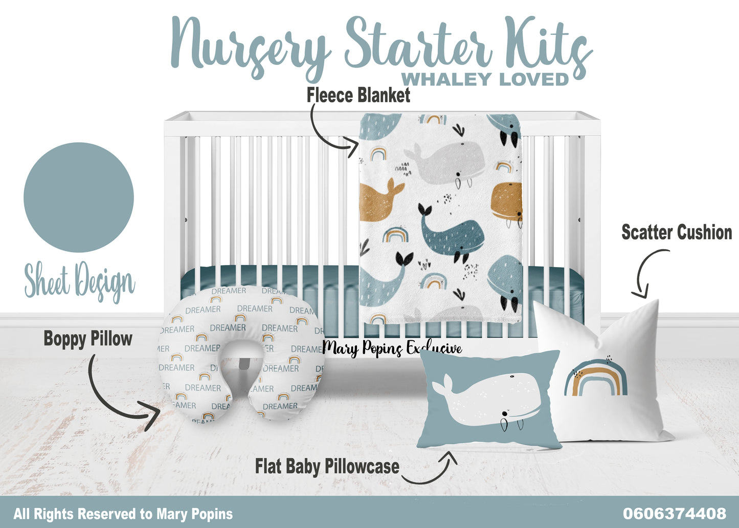 Whaley Loved Nursery Starter Kit - polyester blend - boy - newborn-to-toddler