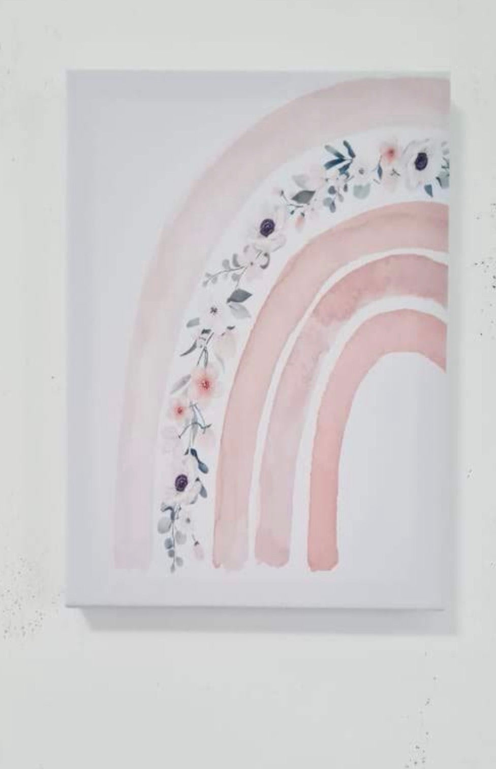 Rainbow Floral Canvas