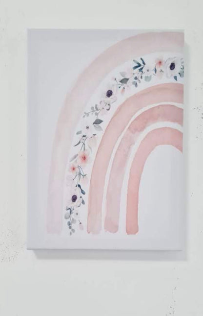 Rainbow Floral Canvas