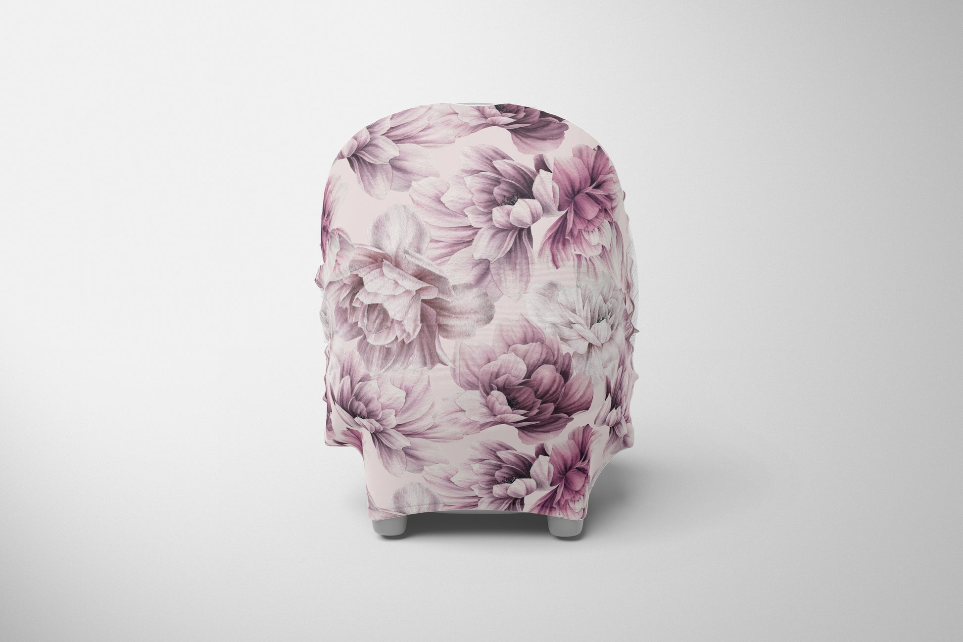 Mauve Peony Car Chair Cover image 0