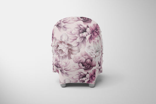Mauve Peony Car Chair Cover image 0