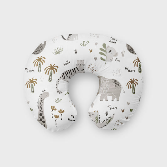 Boho Jungle White Boppy Pillow image 0
