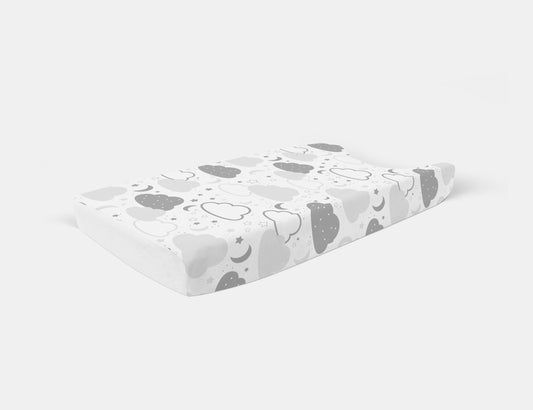 Sleepy Clouds Changing Mat Cover image 0