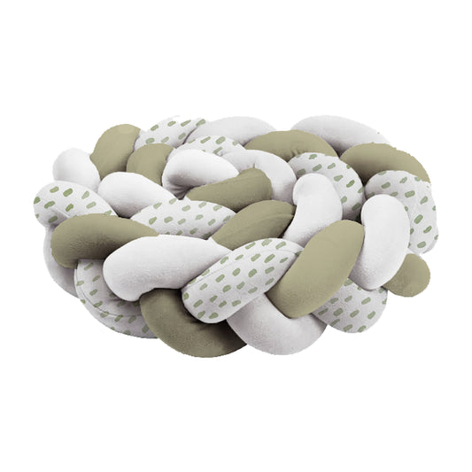 Natural Tone Braided Cot Bumper image 0
