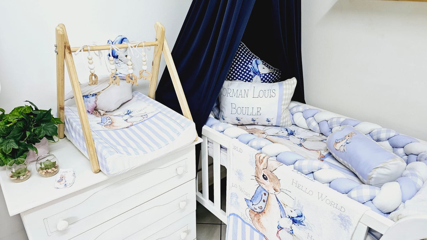Navy Blue Cot Canopy