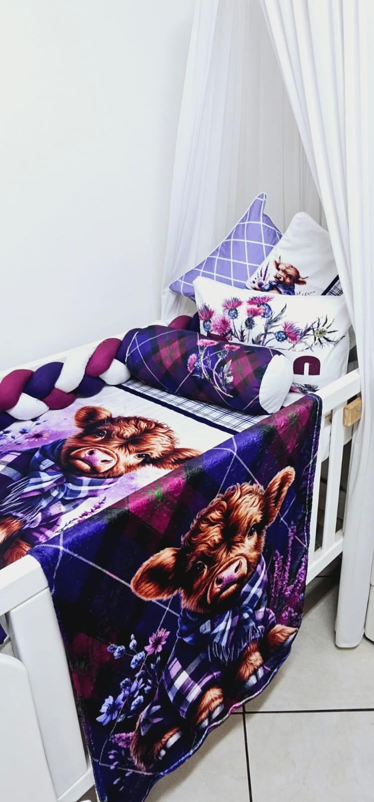 Tartan Thistle Highlands Cow Combo