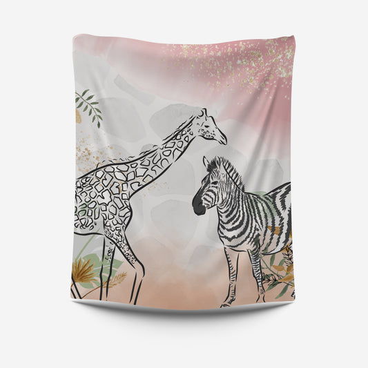 Blush Baby Safari Fleece Blanket image 0
