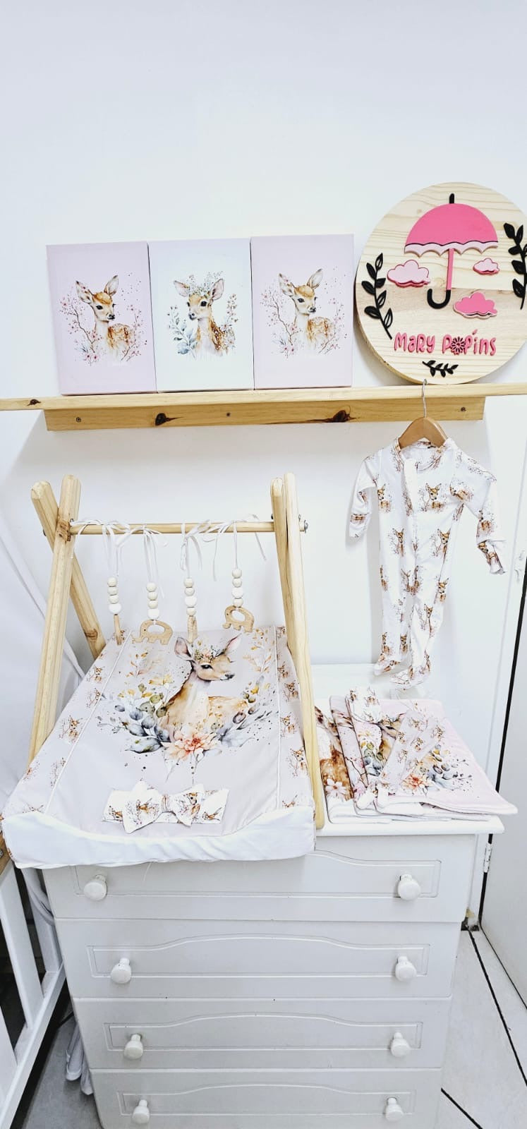 Cherry Blossom Deer Canvas