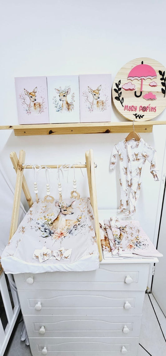 Cherry Blossom Deer Canvas