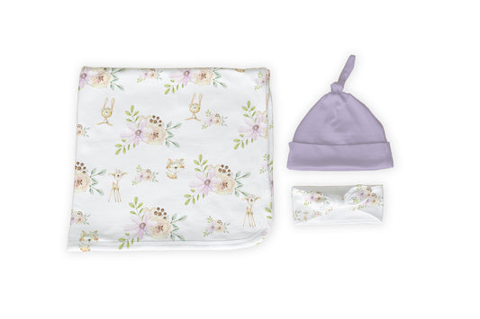 Lush Lavender Swaddle Set image 0