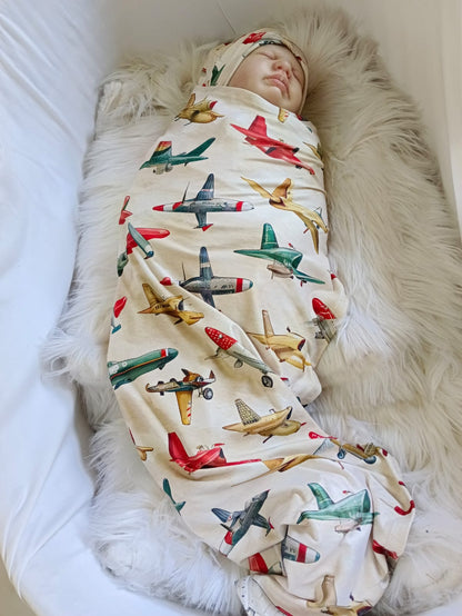 Bomber Boom Swaddle set