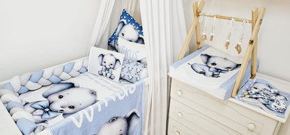 Elephant Blue Bow