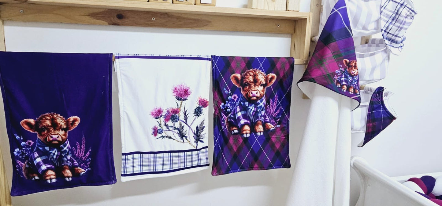 Tartan Thistle Highlands Cow Combo