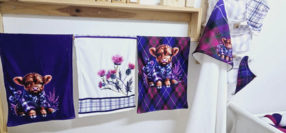 Tartan Thistle Highlands Cow Combo