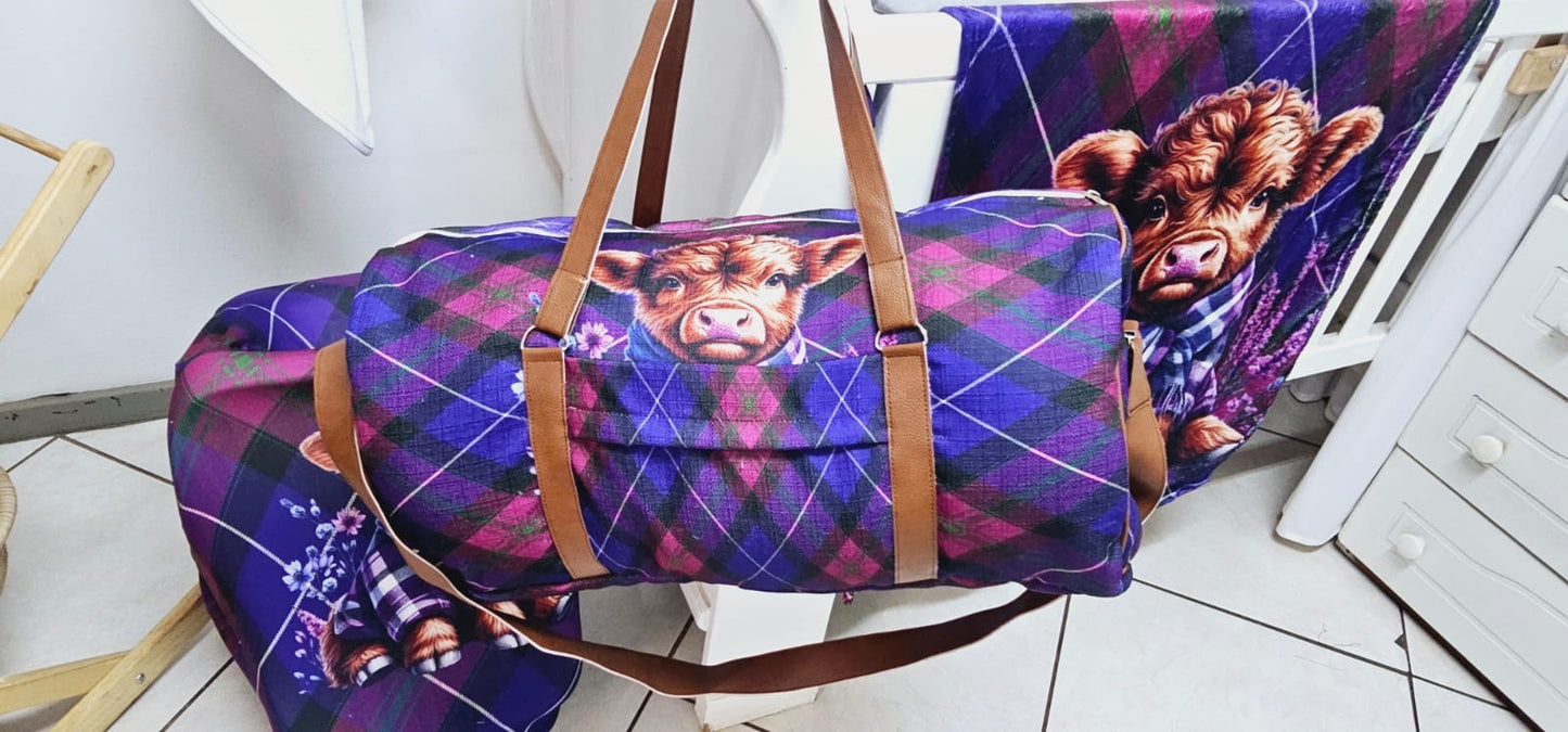 Tartan Thistle Highlands Cow Hospital Bag
