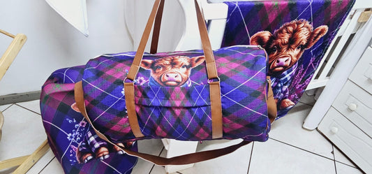 Tartan Thistle Highlands Cow Hospital Bag