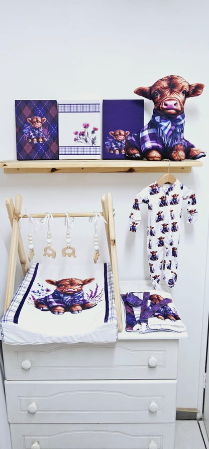 Tartan Thistle Highlands Cow Combo