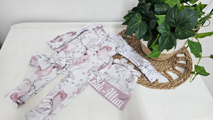 Pink and Grey whimsical floral Combo Deal