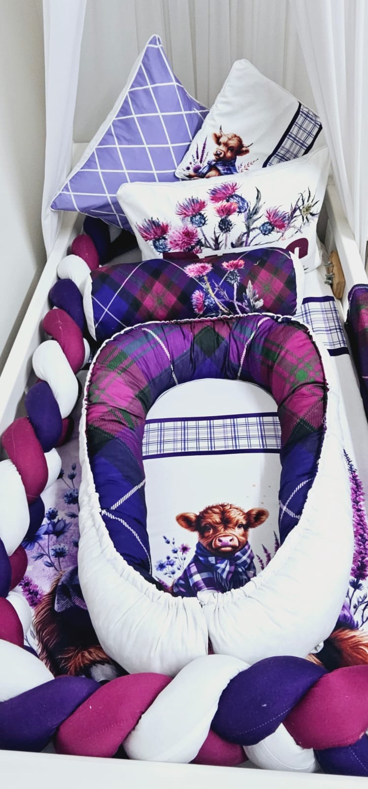 Tartan Thistle Highlands Cow Combo