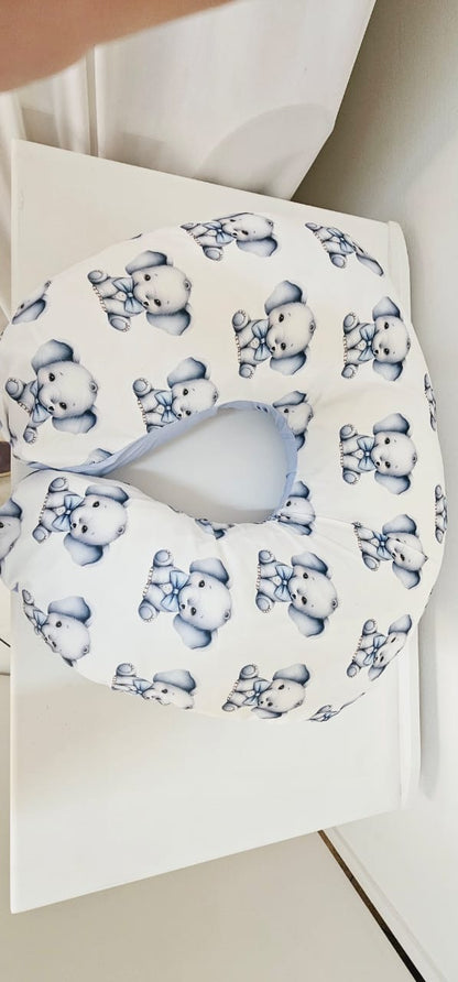 Elephant Blue Bow