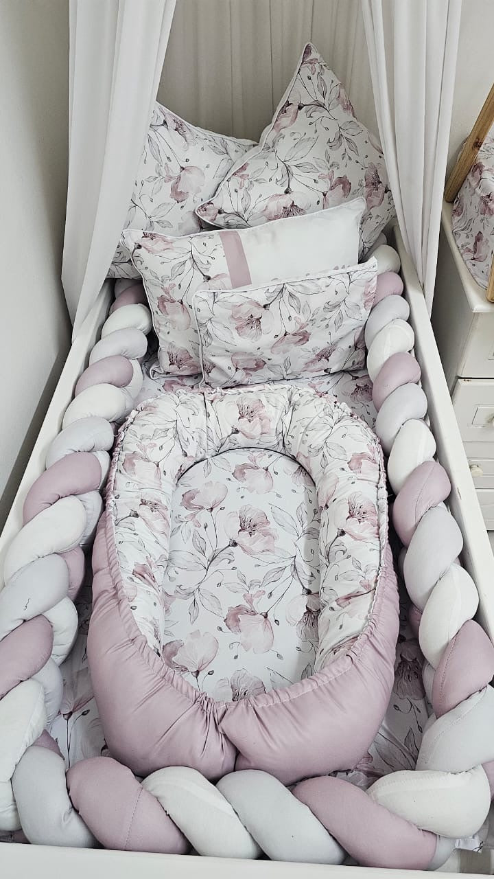 Pink and Grey whimsical floral Combo Deal