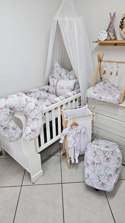 Pink and Grey whimsical floral Combo Deal
