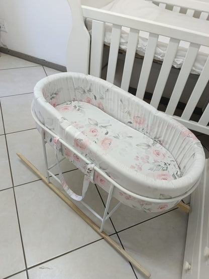 Pink Sleepy Floral Carry Cot