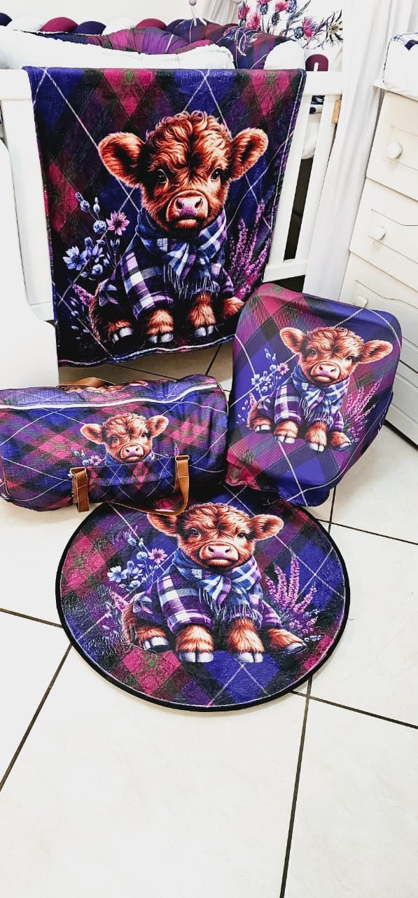 Tartan Thistle Highlands Cow Combo