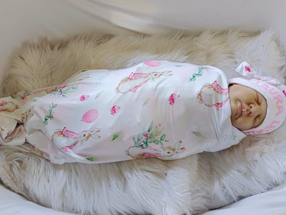 Tales of Peter Rabbit Balloon Pink Bunny  Swaddle