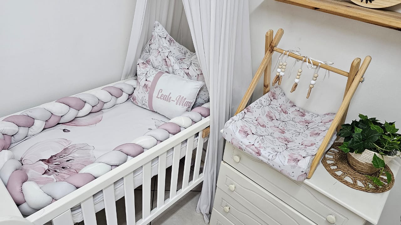 Pink and Grey whimsical floral Combo Deal