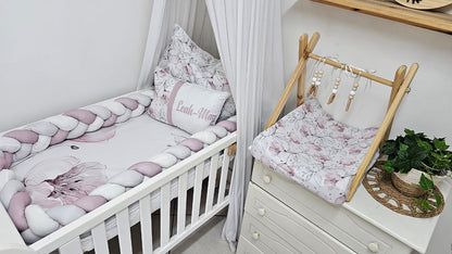 Pink and Grey whimsical floral Combo Deal