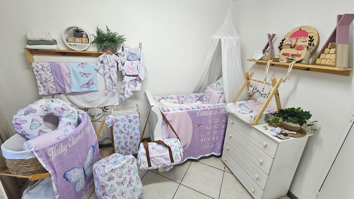 Lavender Butterfly Hospital Bag