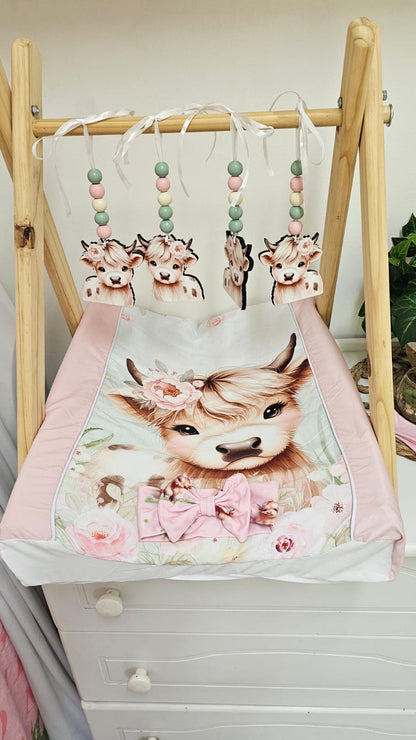 Pink Peony Highland Cow Combo Deal