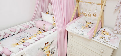 Baby Pink Cot Canopy