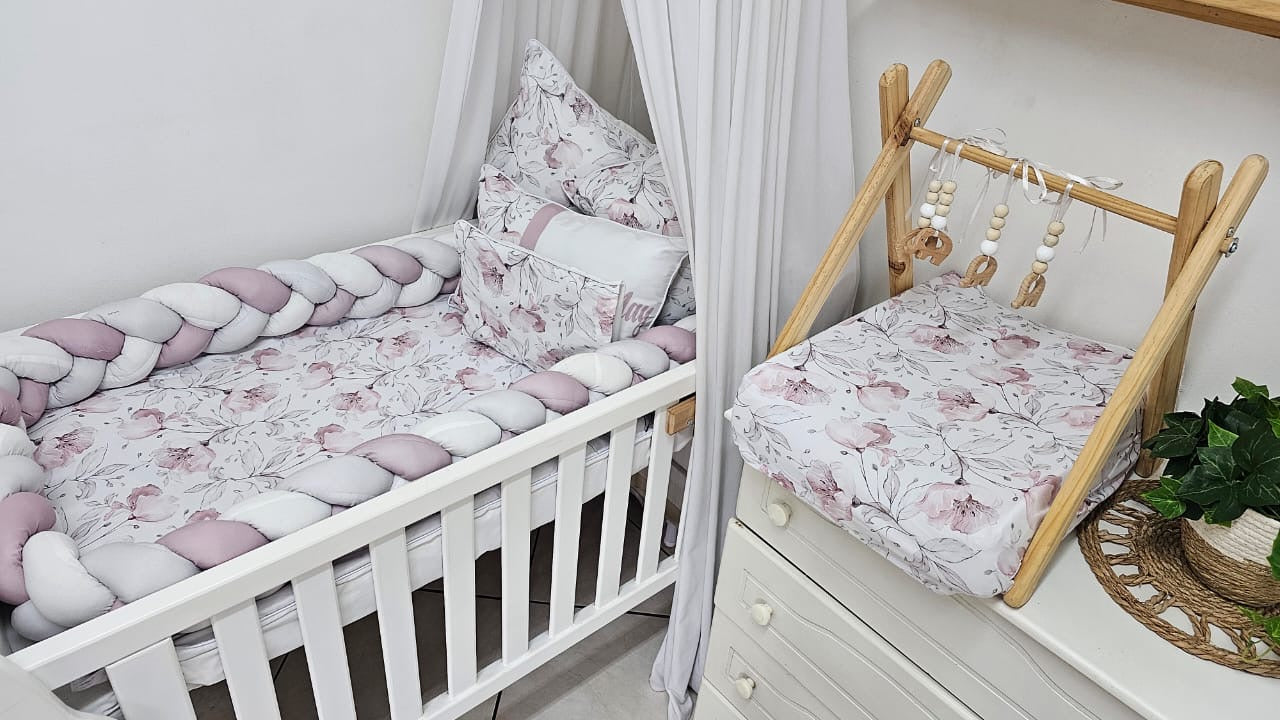 Pink and Grey whimsical floral Combo Deal