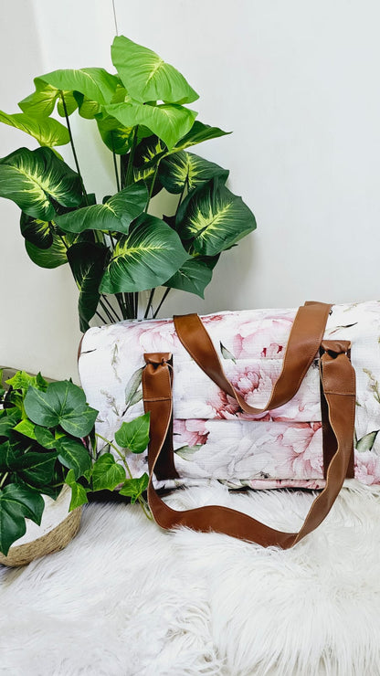 Pink Peony Hospital Bag