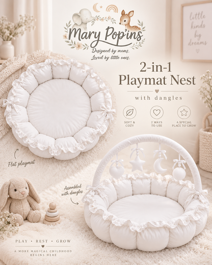 Two in one baby floor playmat 