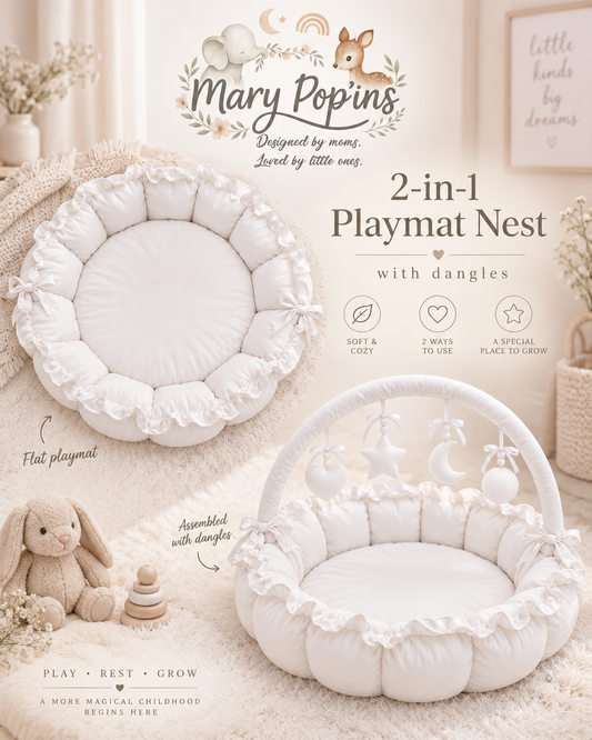 Two in one baby floor playmat 