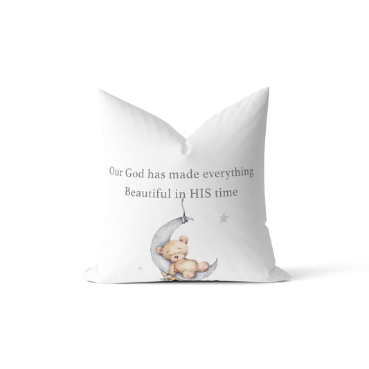 Teddy Sleepy Neutral Pillow 1 image 0
