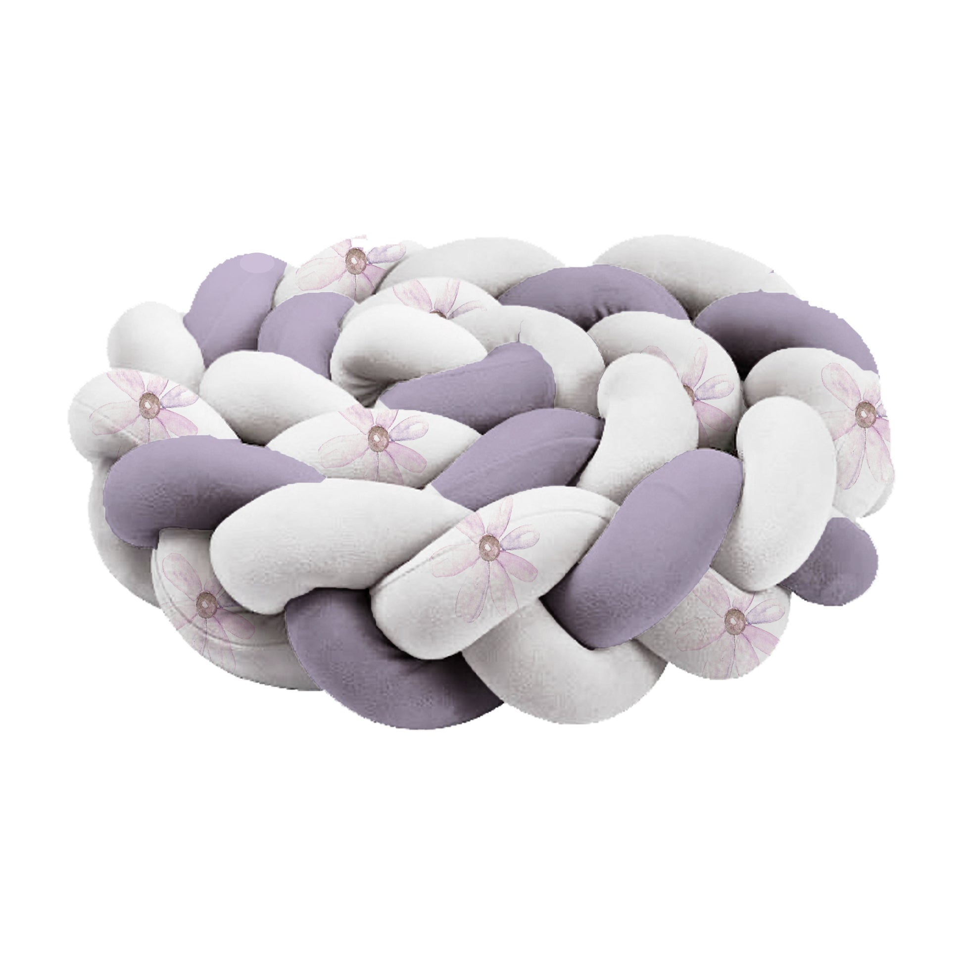 Lush Lavender Braided Cot Bumper image 0