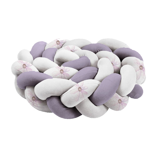 Lush Lavender Braided Cot Bumper image 0