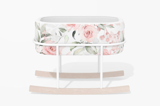 Pink Sleepy Sheep Carry Cot image 0