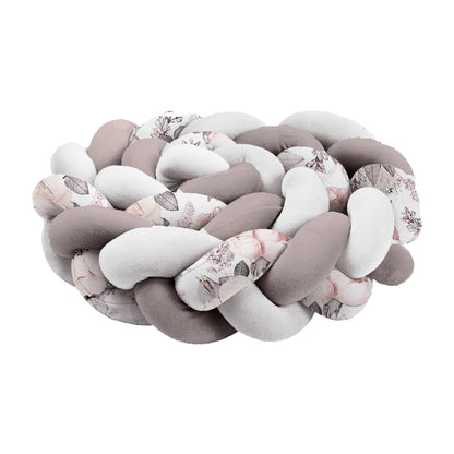 Blissful Blossom Braided Cot Bumper image 0